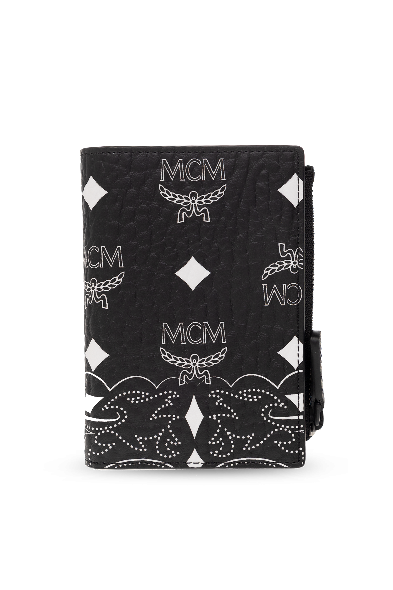 Mcm long wallet black sale